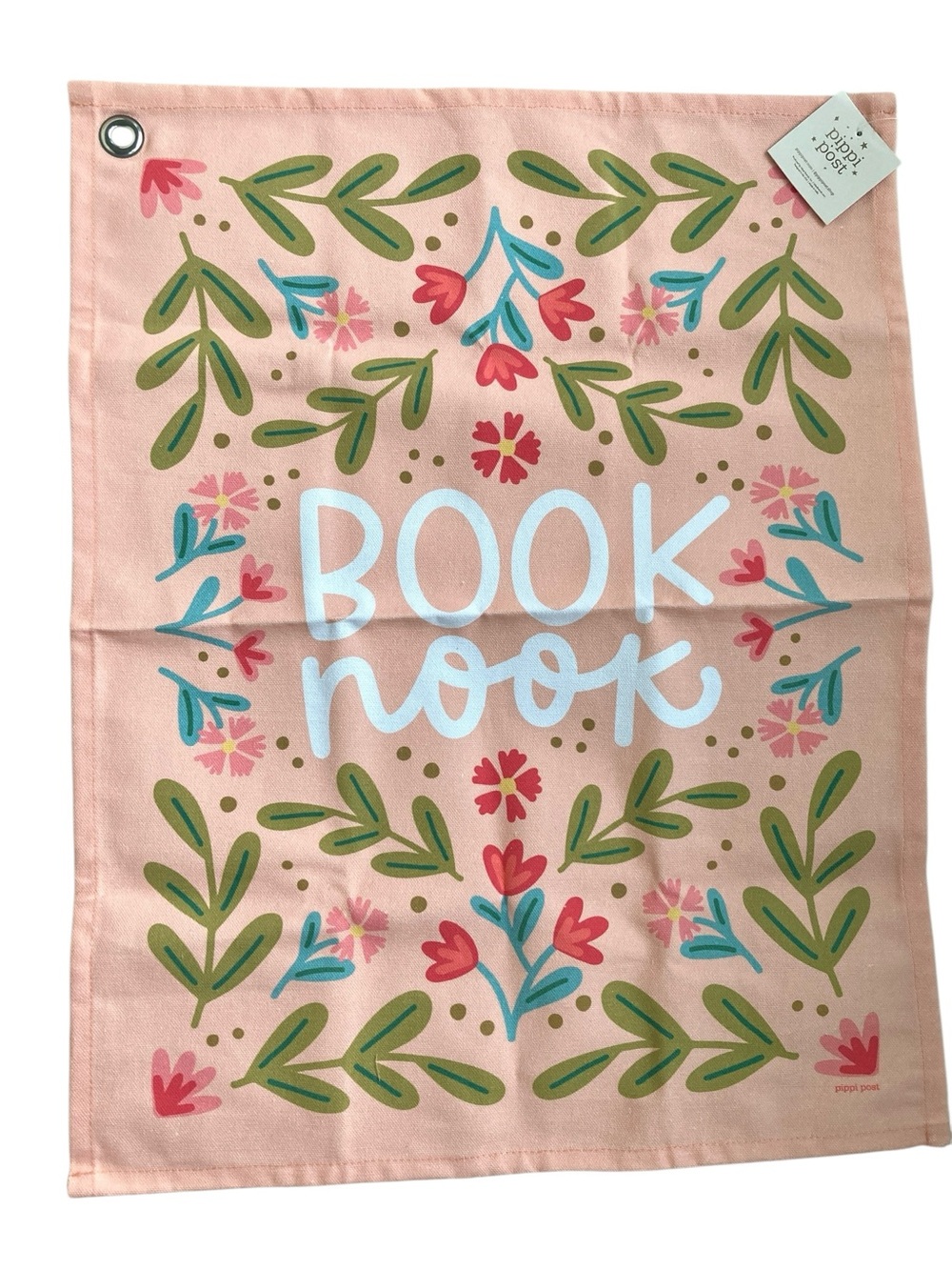 Book Nook Floral Banner Flag Pippi Post NWT